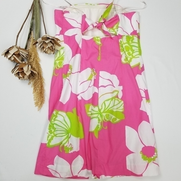 Lilly Pulitzer Franco Hotty Pink She's A Piston Size 2 Barbiecore Dress - Picture 5 of 8